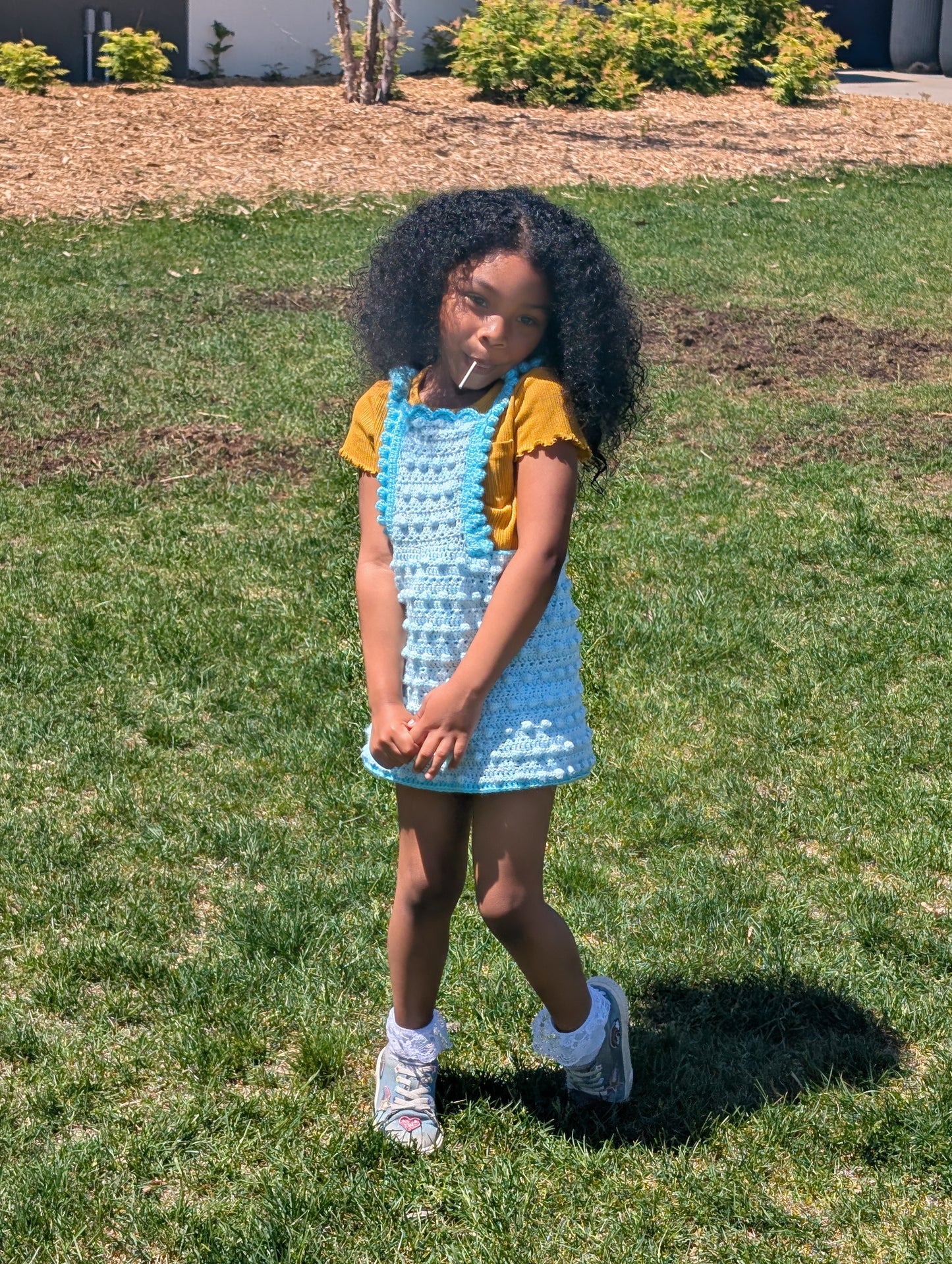 Girls Bibb Bobble Dress